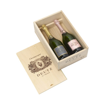 Coffret bois Deutz Brut Rose