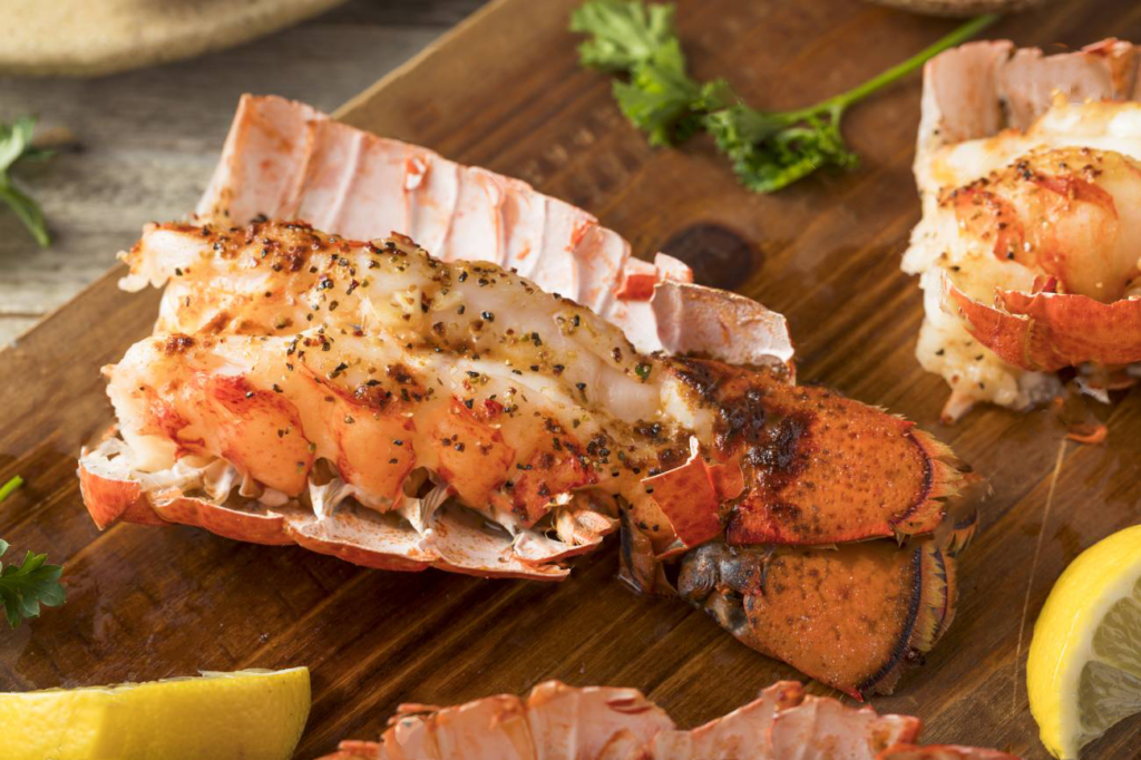 poisson homard barbecue vin